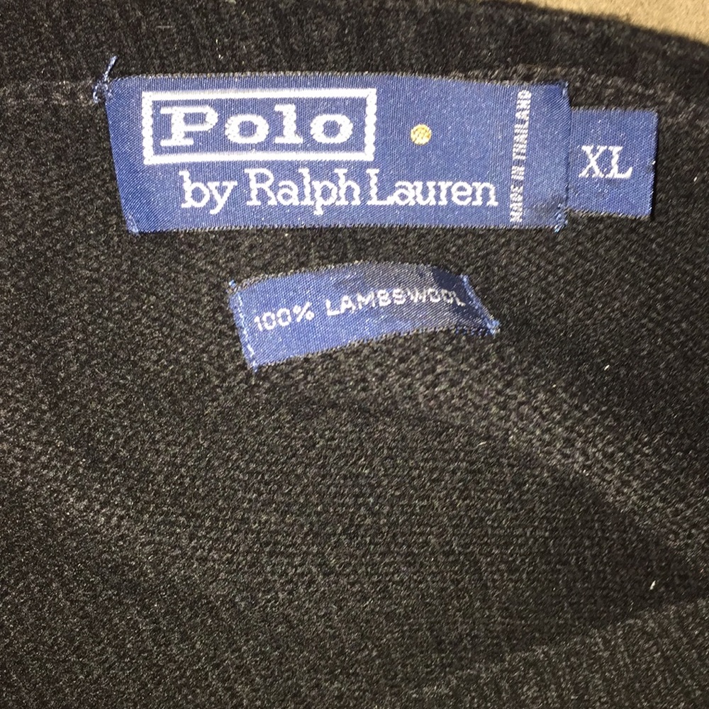 🏇🏼 SOLD Polo by Ralph Lauren Black Crewneck - Picture 5 of 5